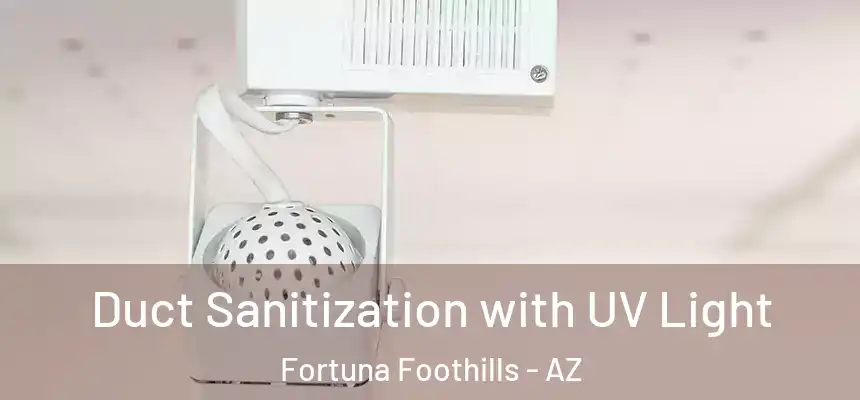 Duct Sanitization with UV Light Fortuna Foothills - AZ